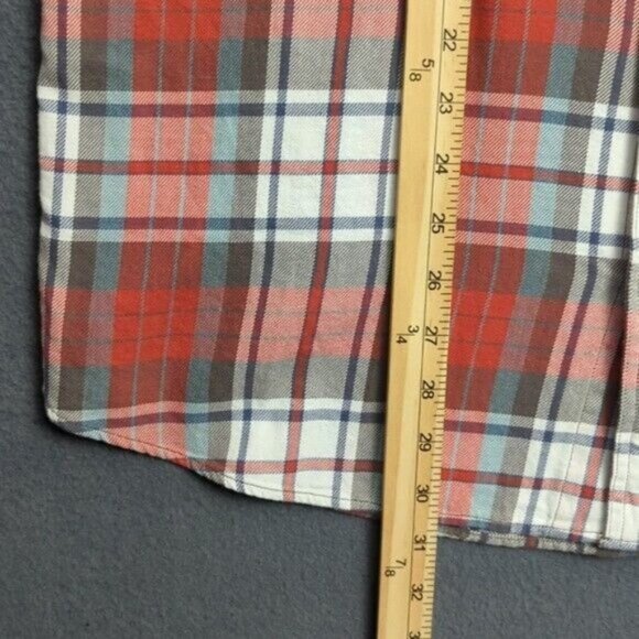 Filson Shirt Men's M Red Plaid Light Weight Alaskan Guide Shirt Short Sleeve NWT - Picture 5 of 11